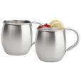 MOSCOW-MULE-BECHER  - Edelstahlfarben, Basics, Metall (8,5/9,5cm) - Novel