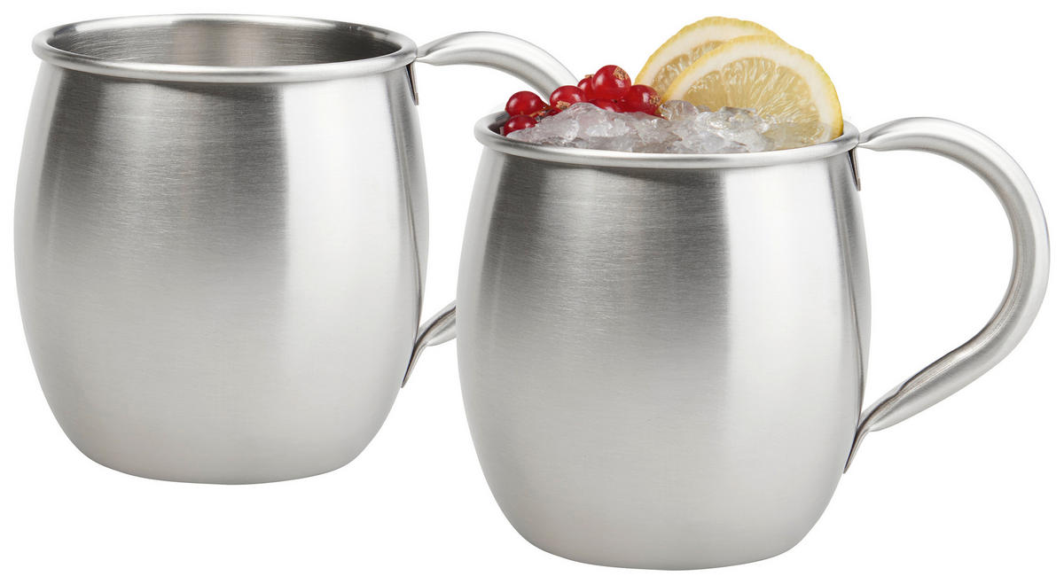 ŠOLJA ZA MOSCOW MULE    - boja nerđajućeg čelika, Osnovno, metal (8,5/9,5cm) - Novel
