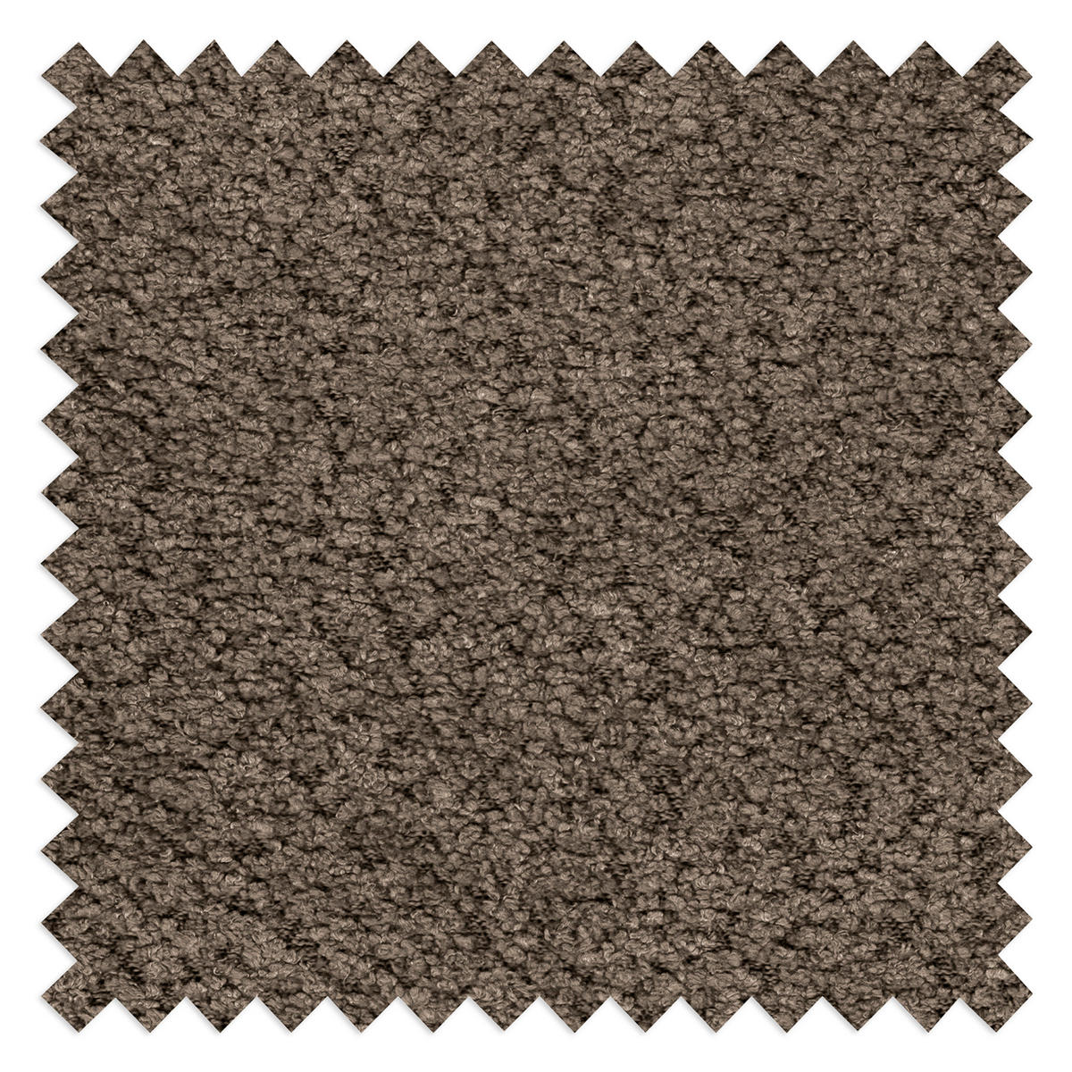 ECKSOFA in Bouclé Braun  - Weiss/Schwarz, Design, Kunststoff/Textil (113/300cm) - Livetastic