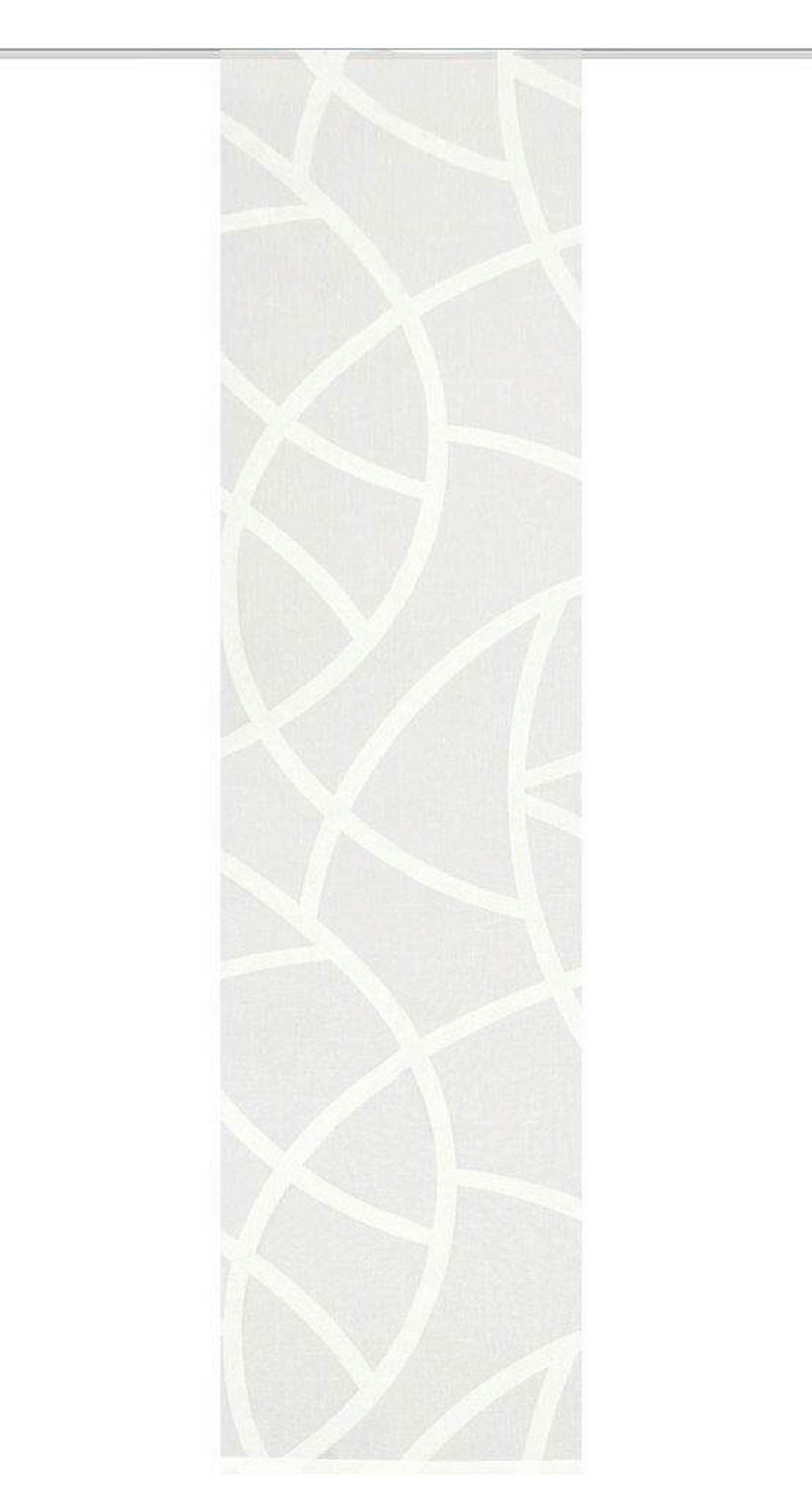 FLÄCHENVORHANG   transparent   60/245 cm  - Ecru, KONVENTIONELL, Textil (60/245cm)