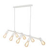 HÄNGELEUCHTE MIAMI 105/28/28-175 cm   - Weiß, Design, Metall (105/28/28-175cm) - It's about Romi