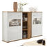 HIGHBOARD - Eichefarben/Weiß, Design, Glas/Holzwerkstoff (161/121/54cm) - Stylife HIGHBOARD - Eichefarben/Weiß, Design, Glas/Holzwerkstoff (161/121/54cm) - Stylife
