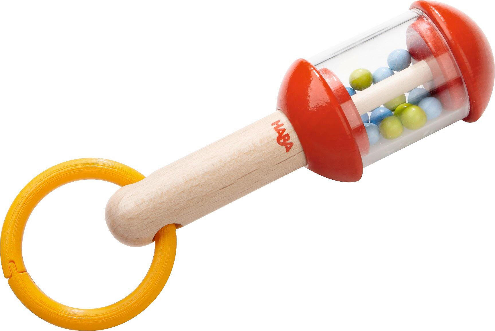 RASSEL  - Rot/Buchefarben, Basics, Holz/Kunststoff (14,10/5,5/4,8cm) - Haba