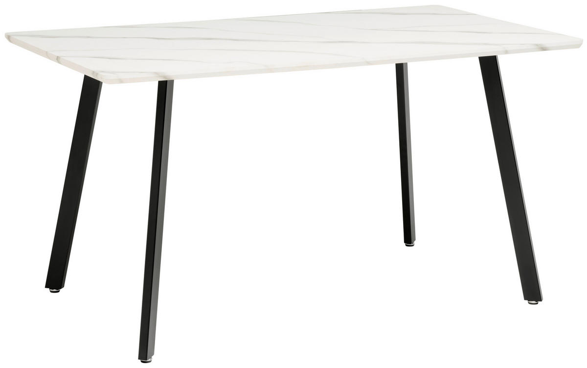 TISCHGRUPPE   - Hellgrau/Weiß, KONVENTIONELL, Textil/Metall (140/46/75/88/80/57cm) - MID.YOU