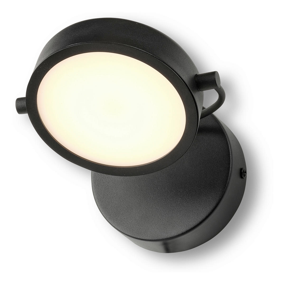 LED-WANDLEUCHTE 15/18/12,5 cm   - Schwarz, Design, Kunststoff/Metall (15/18/12,5cm) - Osram