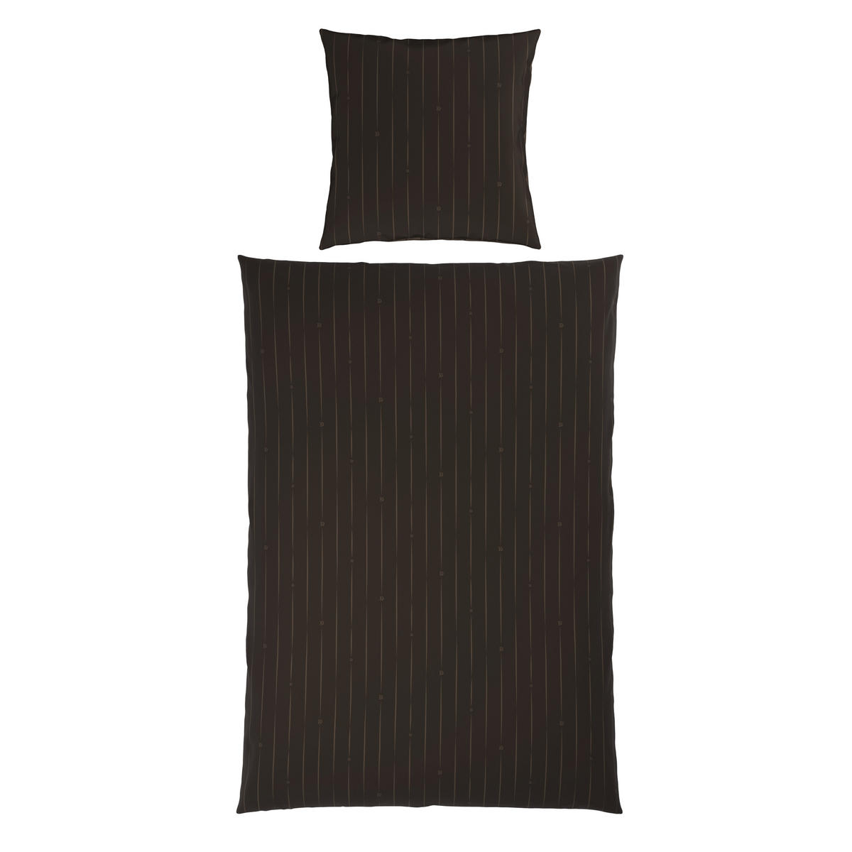 WENDEBETTWÄSCHE STRIPES DK Satin 155/220 cm  - Braun, Design, Textil (155/220cm) - Dieter Knoll