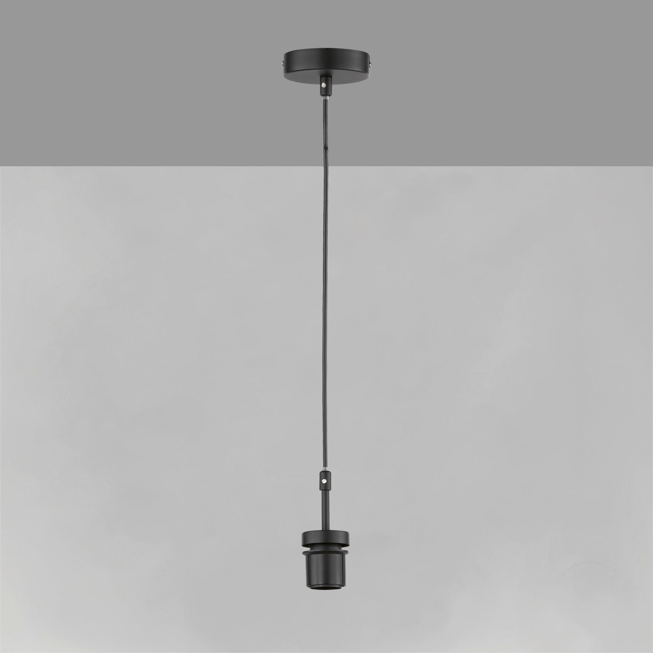 HÄNGELEUCHTE 8,5/213,50 cm    - Schwarz, Basics (8,5/213,50cm) - Fischer & Honsel