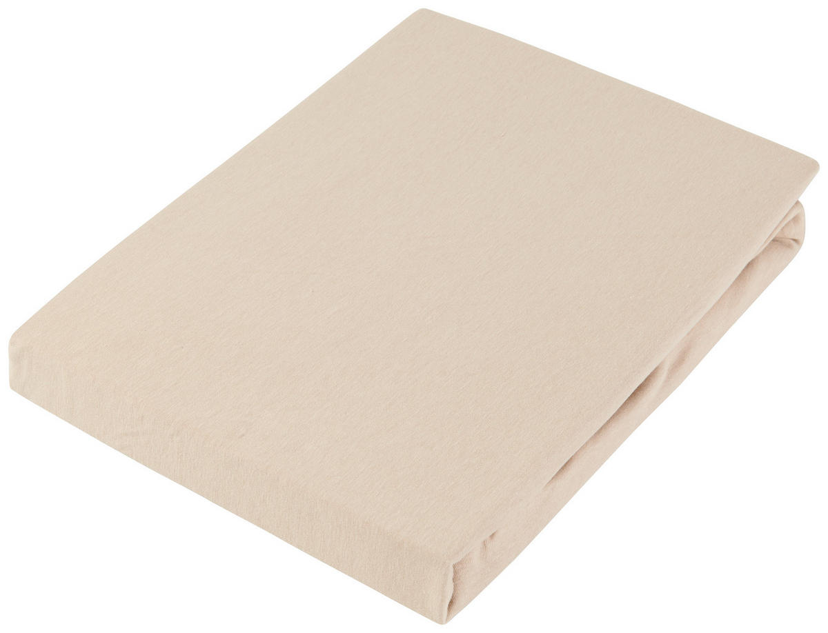 SPANNLEINTUCH 150/200 cm Jersey  - Hellbraun, Basics, Textil (150/200cm) - Esposa