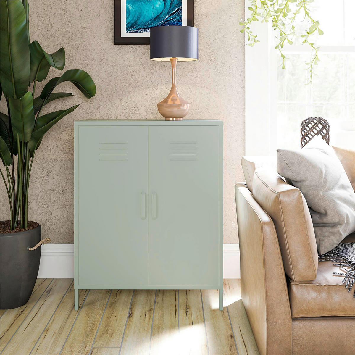 HIGHBOARD Mission District  in 40/102/80 cm  - Hellgrün/Grün, Design, Metall (40/102/80cm) - MID.YOU