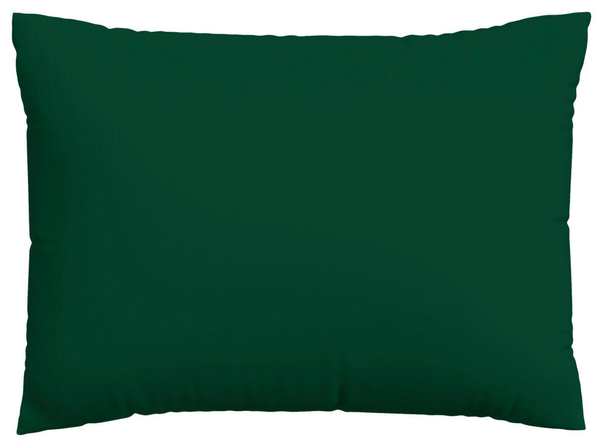 KOPFPOLSTERBEZUG KNITTED JERSEY 60/80 cm  - Dunkelgrün, Basics, Textil (60/80cm) - Schlafgut