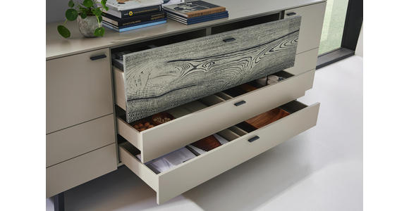 SIDEBOARD 227,5/91,2/49,2 cm - Fango/Eichefarben, Design, Holz/Holzwerkstoff (227,5/91,2/49,2cm) - Dieter Knoll