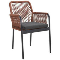 GARTENSESSEL Aluminium Rot, Schwarz  - Rot/Schwarz, Design, Textil/Metall (57/89/60cm) - Ambia Garden