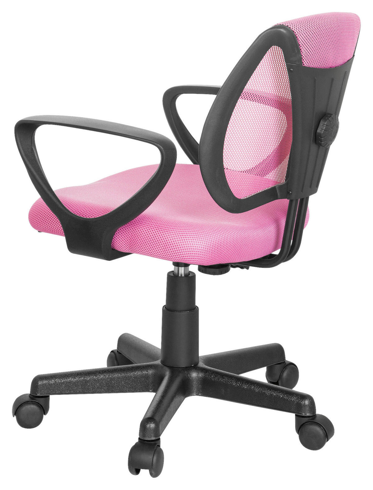 JUGENDDREHSTUHL Pink  - Pink/Schwarz, Basics, Kunststoff (58/75-92/45cm) - MID.YOU