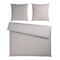 WENDEBETTWÄSCHE Jersey 200/200 cm  - Beige, KONVENTIONELL, Textil (200/200cm) - Bio:Vio