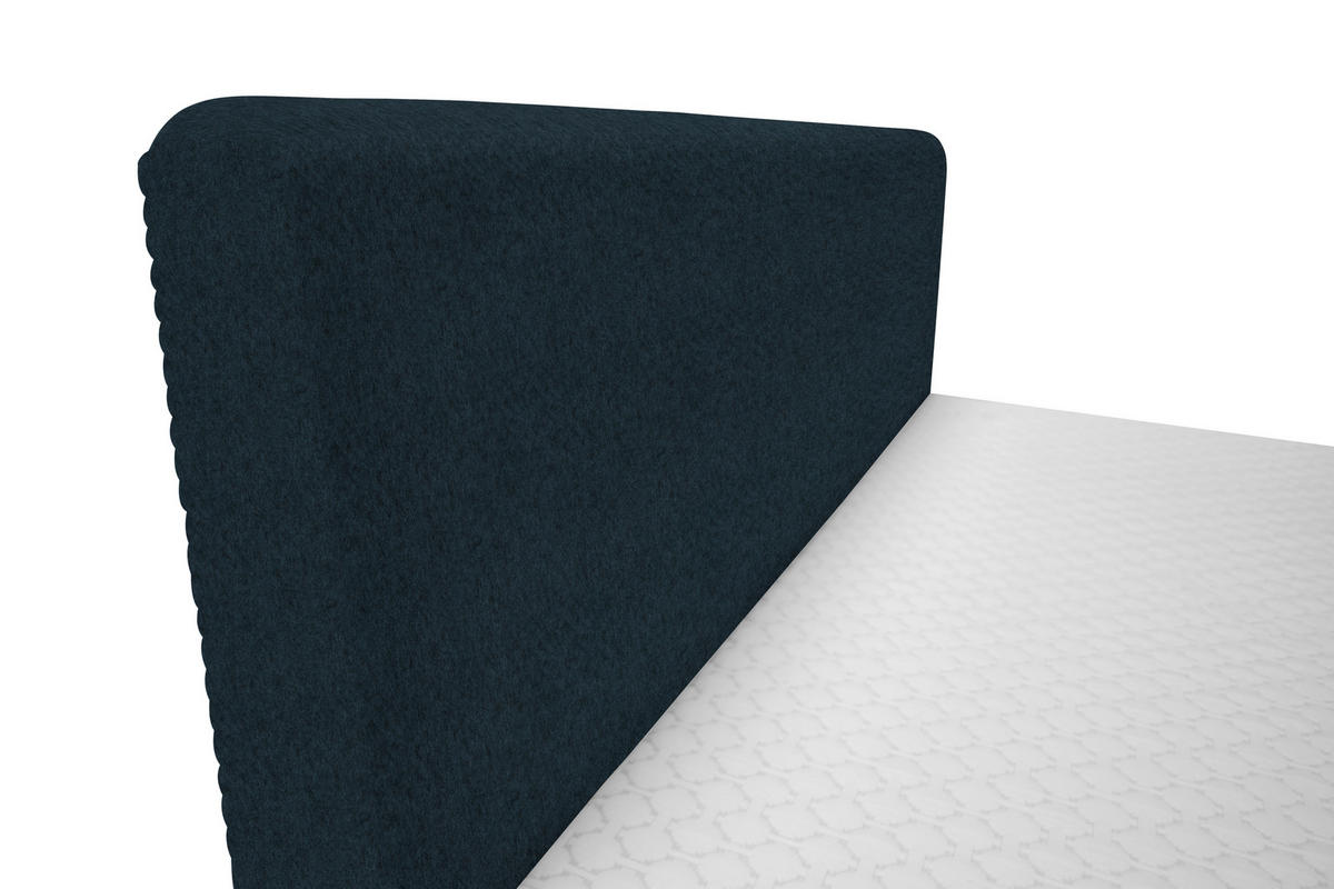 BOXBETT 180/200 cm  in Blau  - Blau/Schwarz, Design, Holz/Holzwerkstoff (180/200cm) - Xora