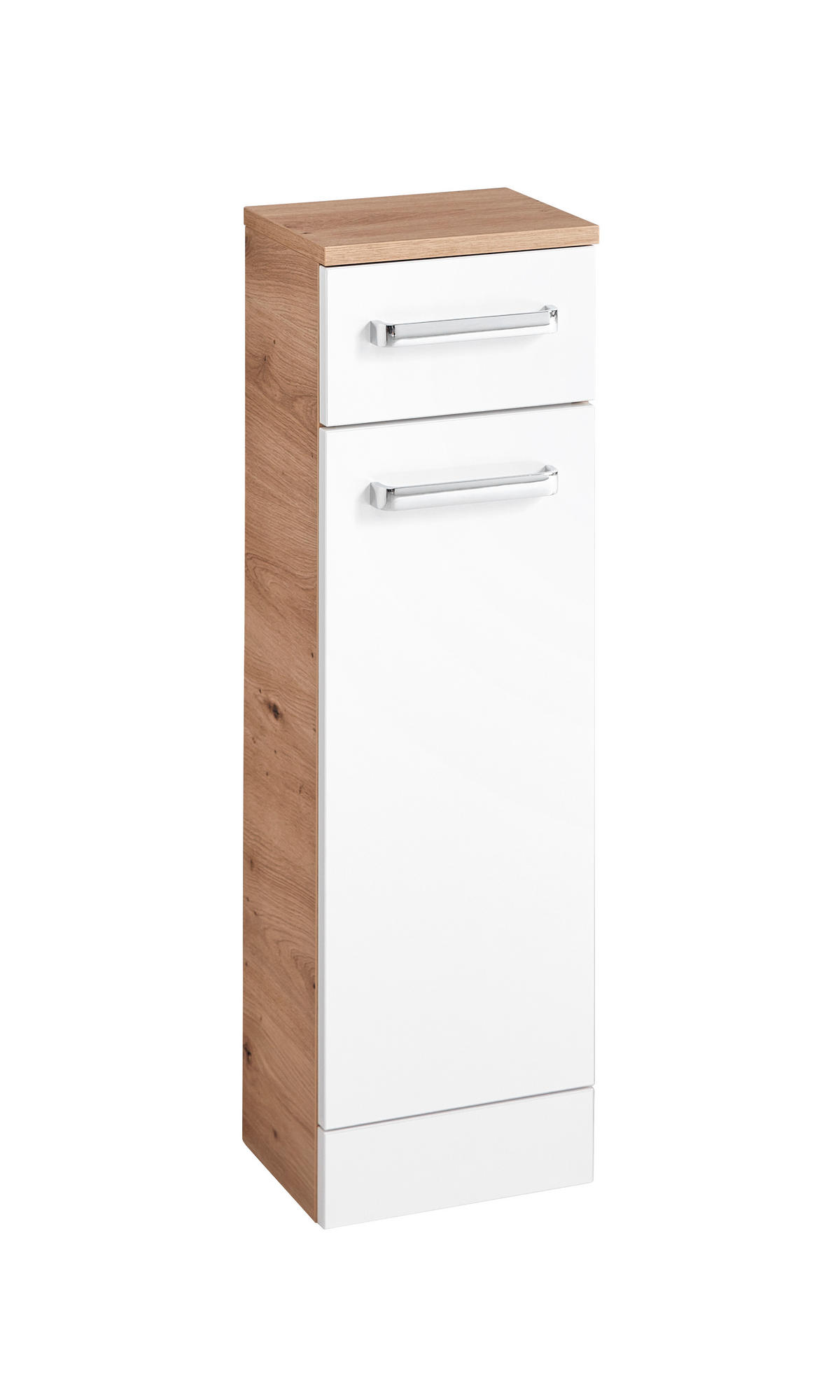 UNTERSCHRANK 25/82/20 cm   - Chromfarben/Eiche Artisan, KONVENTIONELL, Holzwerkstoff (25/82/20cm) - Xora