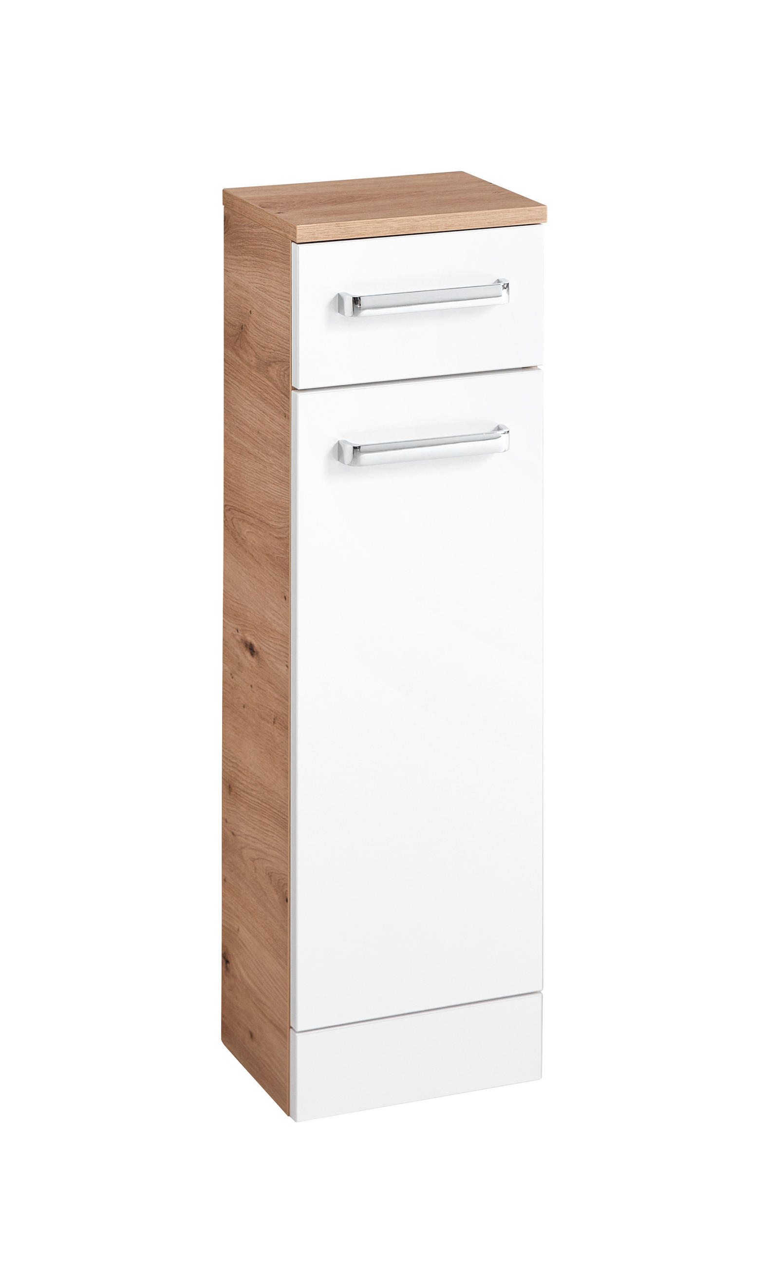 Xora Unterschrank XO 1200 Weiß, Eiche Artisan 25x82x20 cm