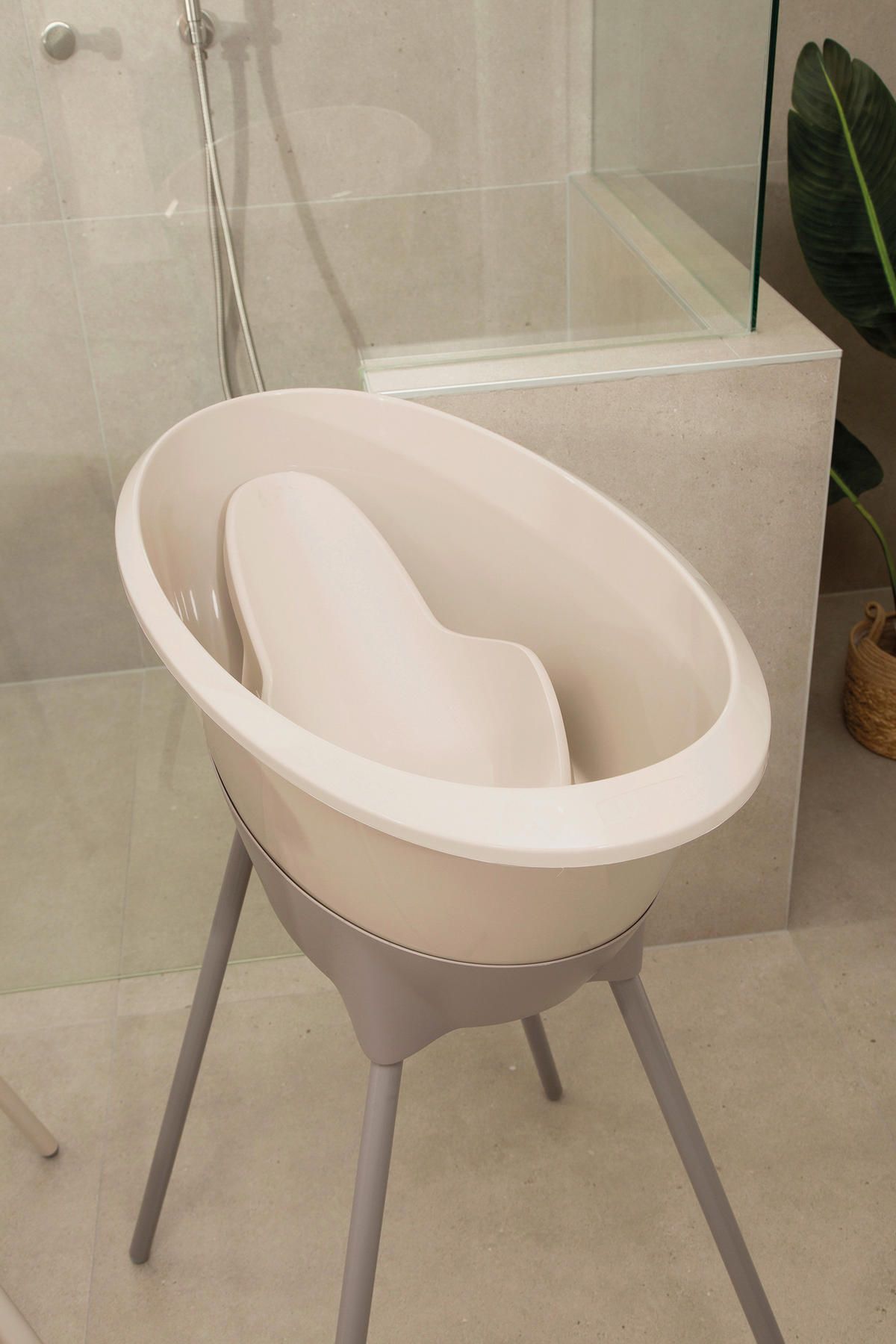 BABYBADESET Almond 8-teilig  - Taupe, Basics, Kunststoff (79,1/39,1/45,6cm) - Luma