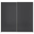 SCHWEBETÜRENSCHRANK  in Grau  - Alufarben/Grau, KONVENTIONELL, Holzwerkstoff/Metall (225/229/62cm) - Xora