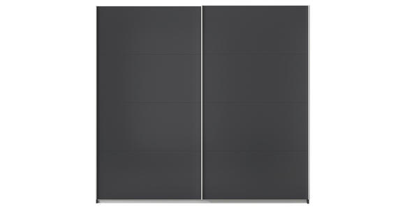 SCHWEBETÜRENSCHRANK  in Grau  - Alufarben/Grau, KONVENTIONELL, Holzwerkstoff/Metall (225/229/62cm) - Xora