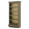 REGAL Pinie massiv Creme, Grau  - Creme/Bronzefarben, LIFESTYLE, Holz/Metall (117/238,5/46,5cm) - Livetastic