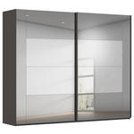 SCHWEBETÜRENSCHRANK  in Graphitfarben  - Graphitfarben, Design, Glas/Holzwerkstoff (271/223/68cm) - Xora