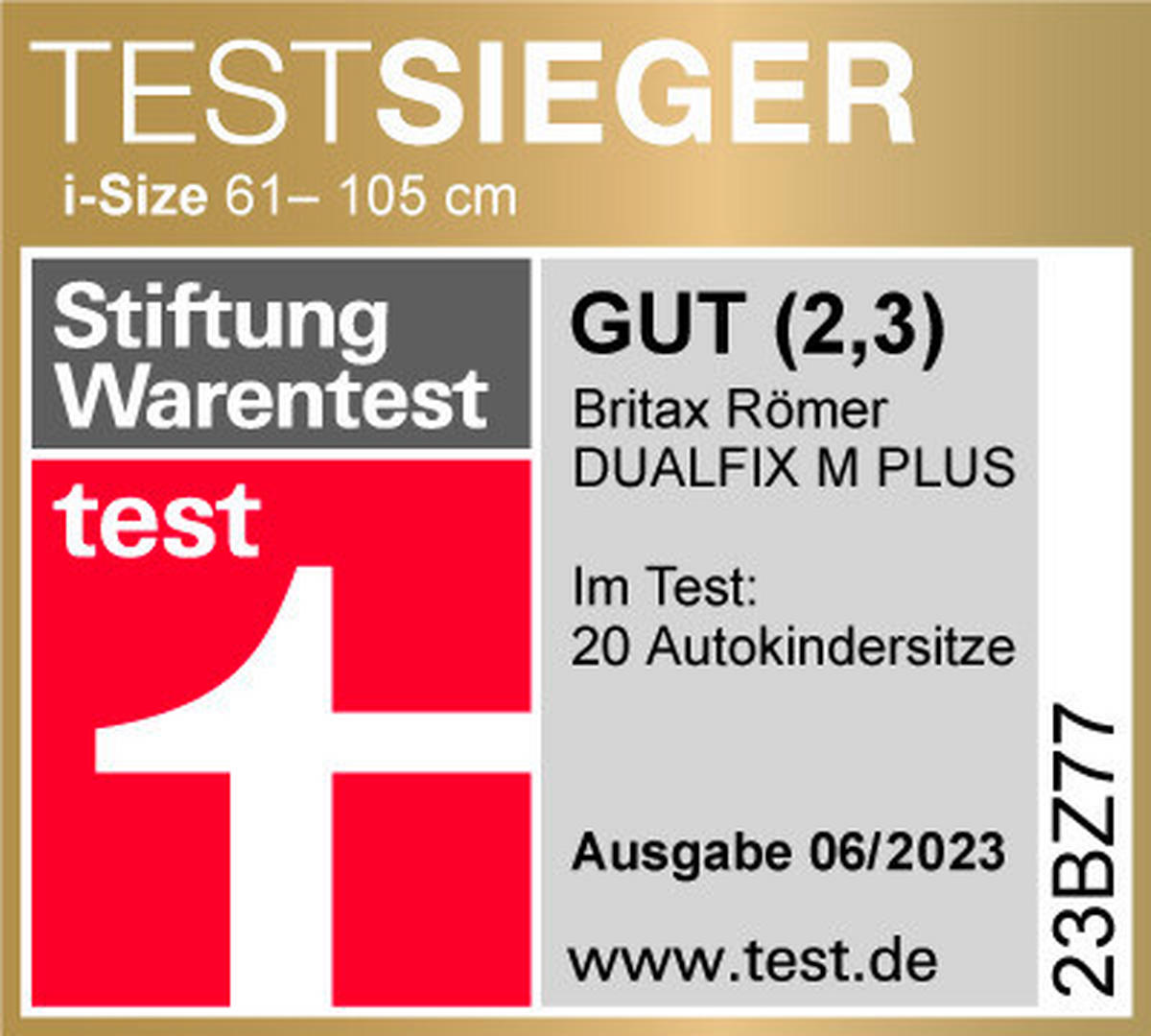 REBOARDER-KINDERSITZ Dualfix M Plus  - Schwarz, Basics, Kunststoff/Textil (44/55cm) - Britax Römer