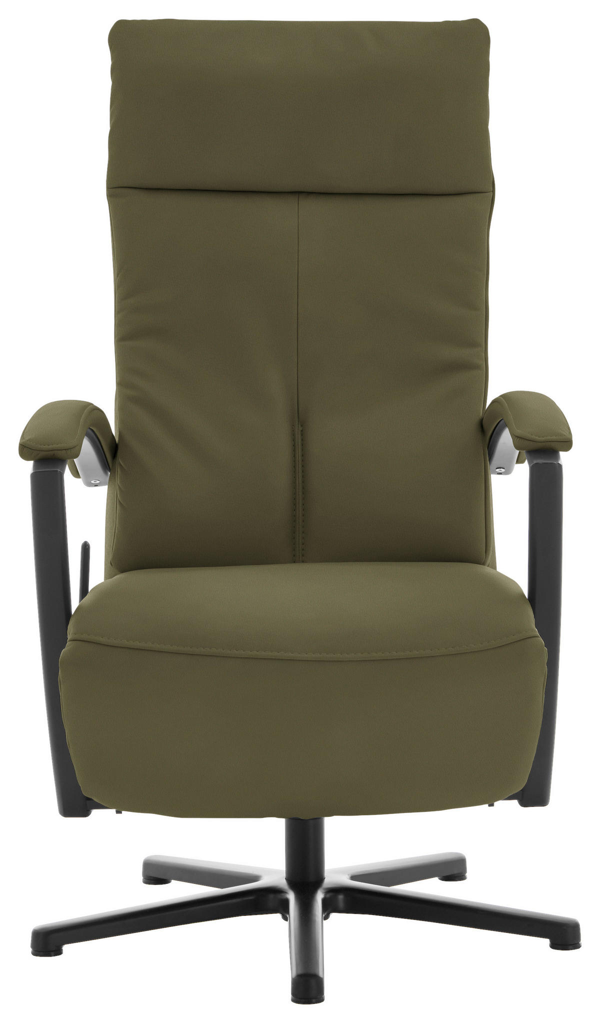 RELAXSESSEL in Leder Grün  - Schwarz/Grün, Design, Leder/Metall (76/112/83cm) - Beldomo Speed