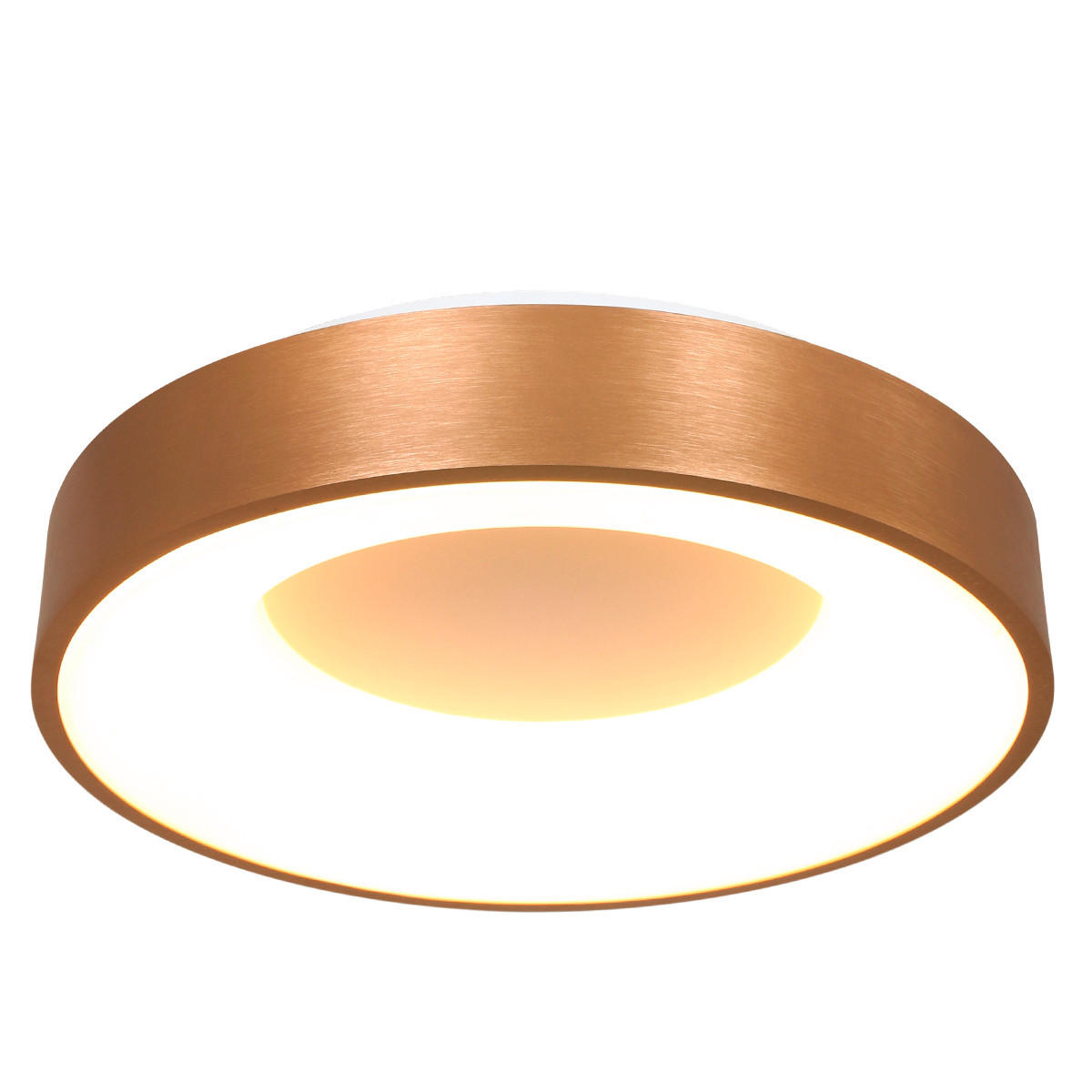 LED-DECKENLEUCHTE Ringlede 48/9 cm   - Goldfarben, Basics, Kunststoff/Metall (48/9cm)