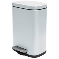 TRETEIMER 12 L  - Schwarz/Weiß, Basics, Kunststoff/Metall (28/19,3/37,9cm) - Spirella