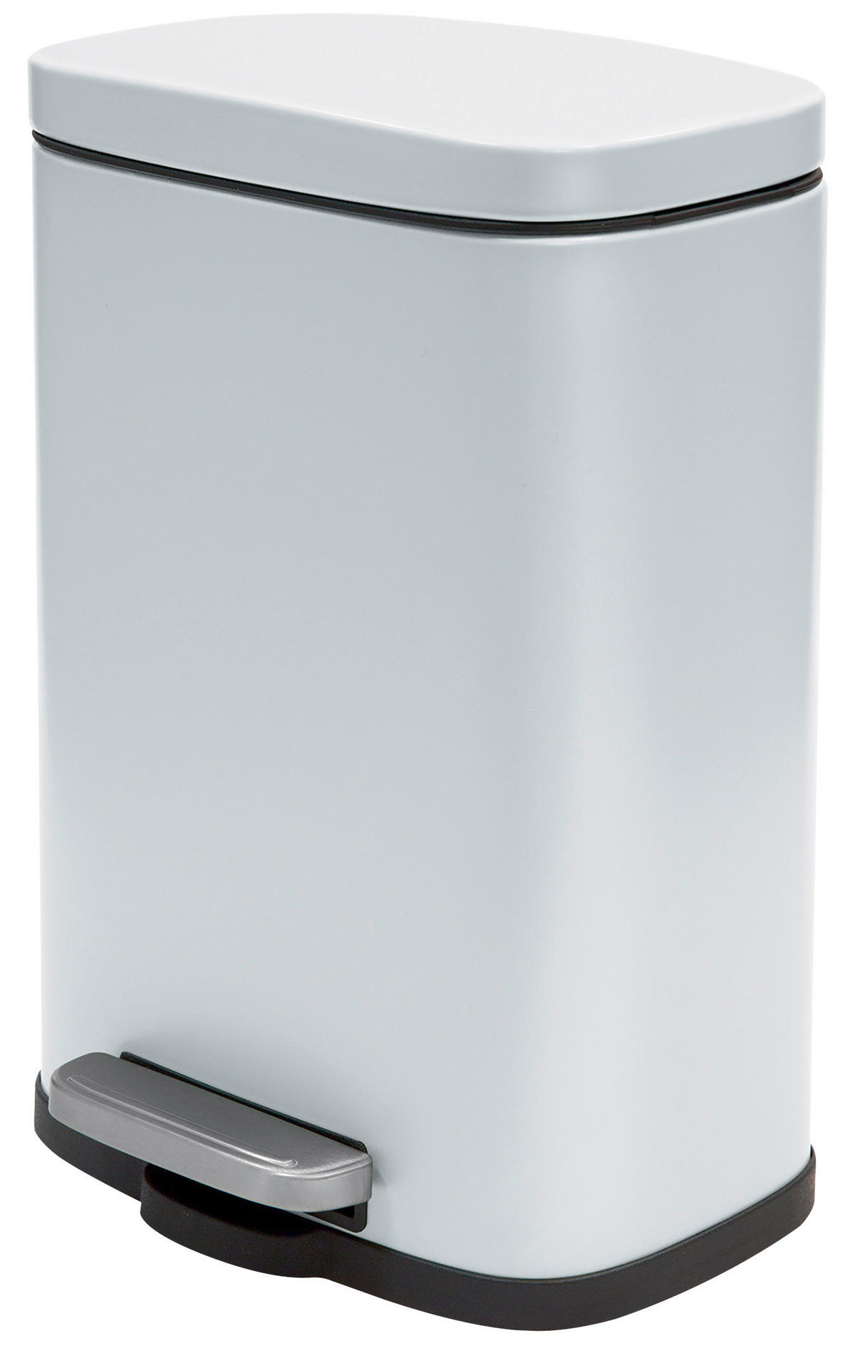 TRETEIMER 12 L  - Schwarz/Weiß, Basics, Kunststoff/Metall (28/19,3/37,9cm) - Spirella