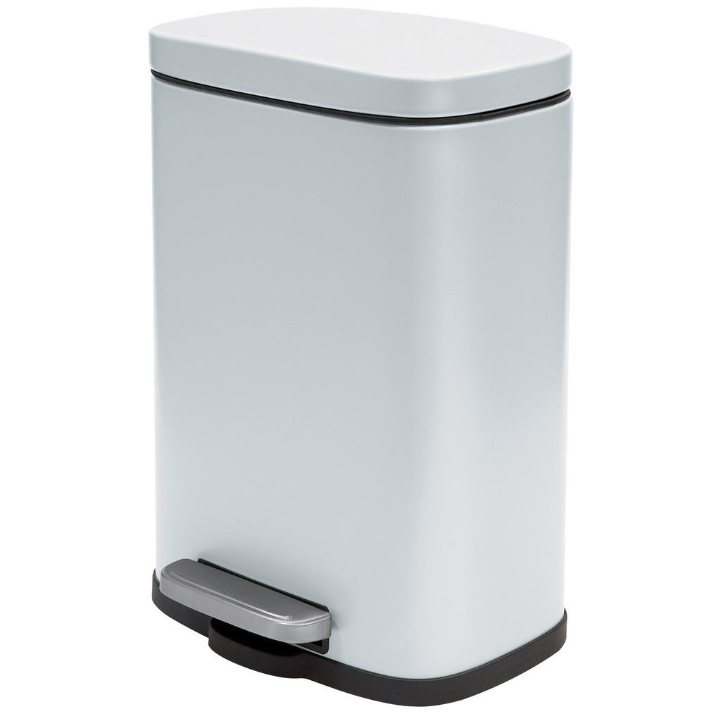 Treteimer Akira 12l Weiß Metall Lbh: 28x19,3x37,9 Cm