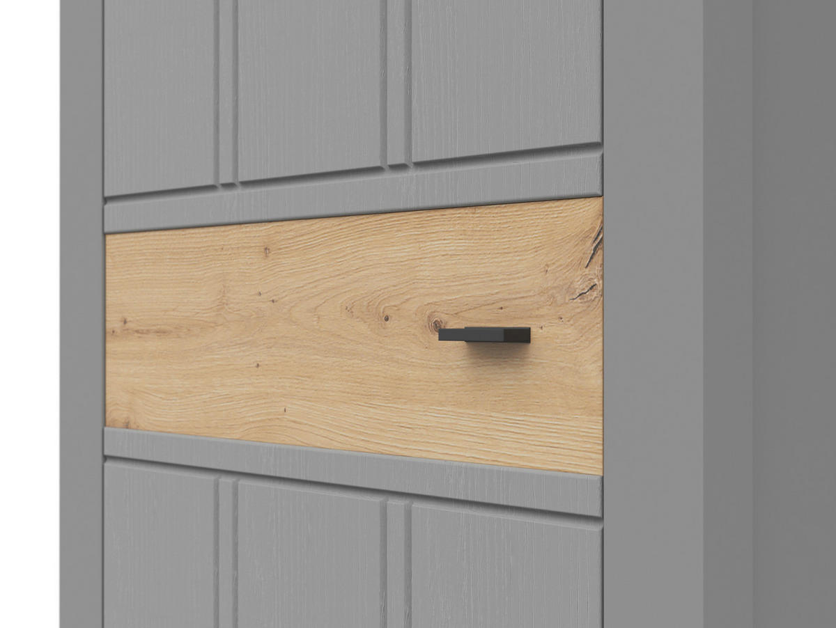 GARDEROBENSCHRANK  in 74/203/38 cm  - Graphitfarben/Eiche Artisan, LIFESTYLE, Holzwerkstoff/Kunststoff (74/203/38cm) - Hom`in