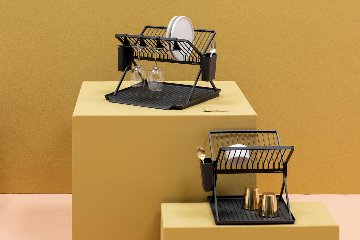 GESCHIRRABTROPFTASSE  - Design, Metall (51/33/42cm)
