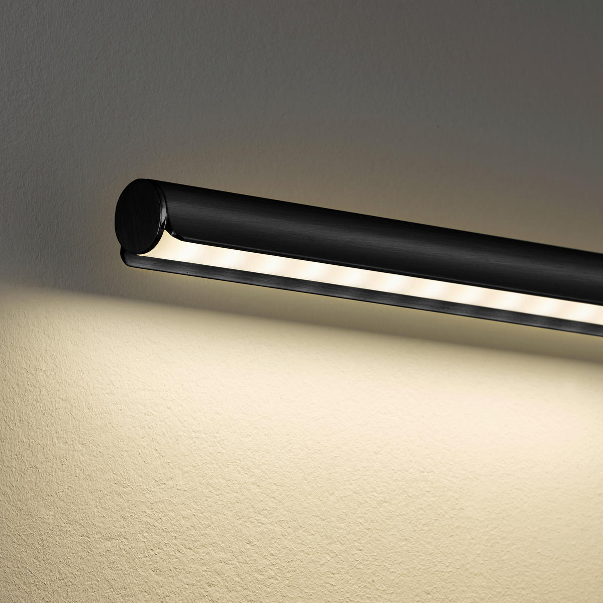 STOJACÍ LED SVÍTIDLO, 23/130 cm  - černá, Design, kov/plast (23/130cm) - Fischer & Honsel