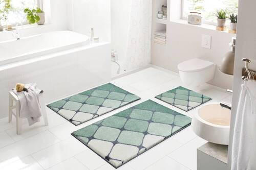 KOBEREC DO KOUPELNY, 70/120 cm - zelená, Basics, textil/plast (70/120cm) - Grund