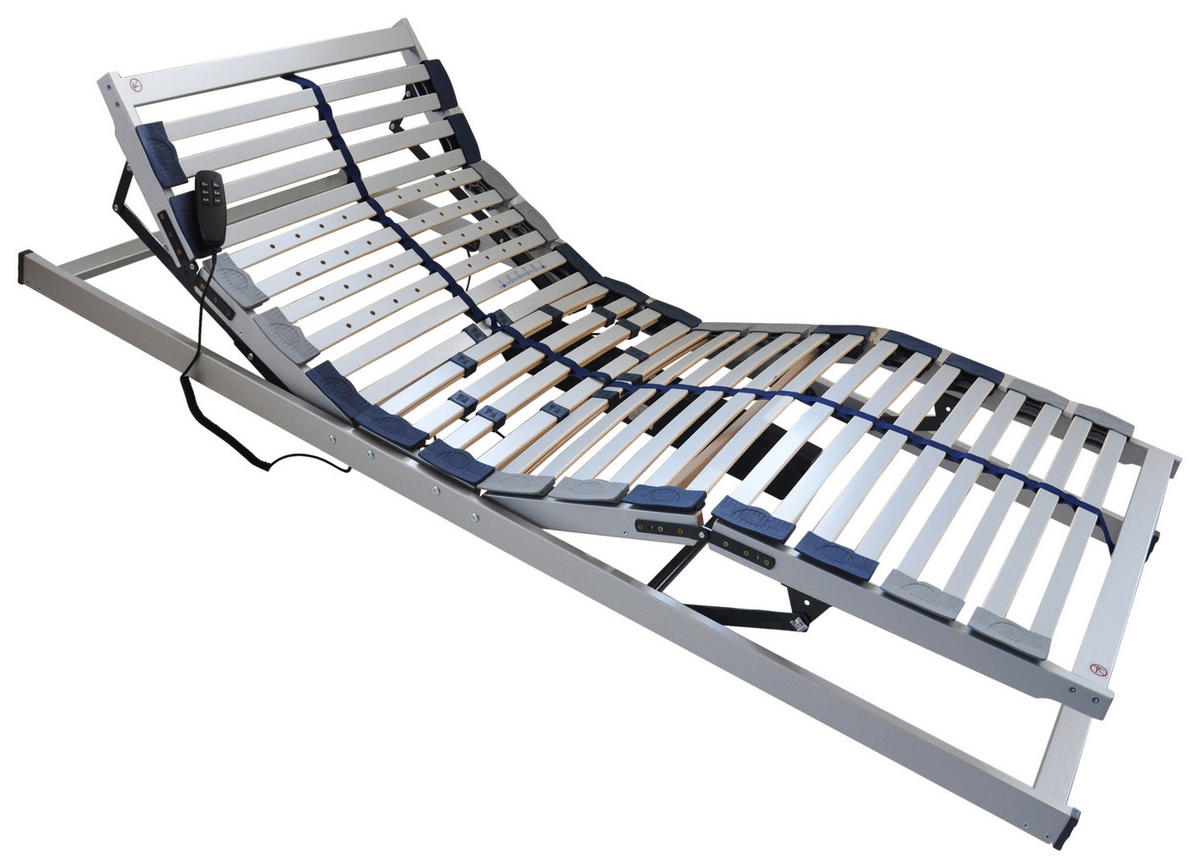 ELEKTRICKÝ POLOHOVATEĽNÝ ROŠT,  (pre rám) 90/200 cm - svetlosivá, Basics, drevo (90/200cm) - Dieter Knoll