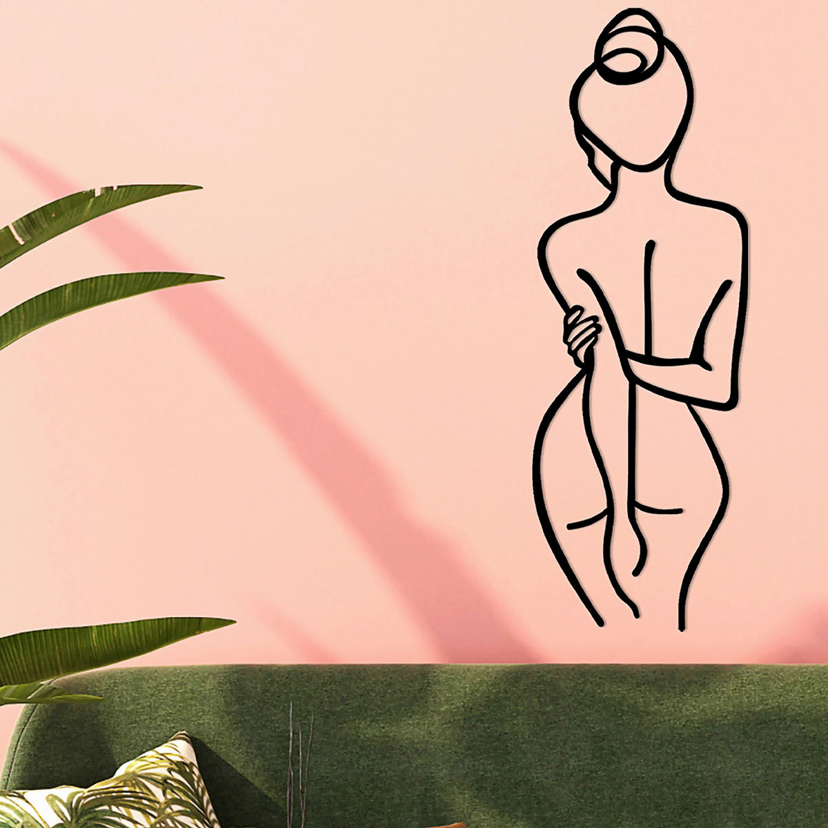 METALLBILD  - Schwarz, Basics, Metall (72/26cm)