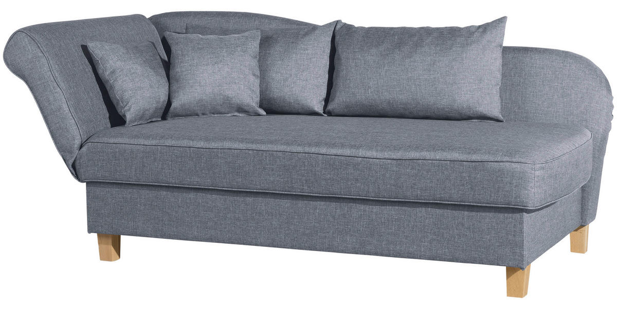 RÉCAMIERE in Flachgewebe Blau  - Blau, Design, Holz/Textil (190/88/82cm) - Max Winzer