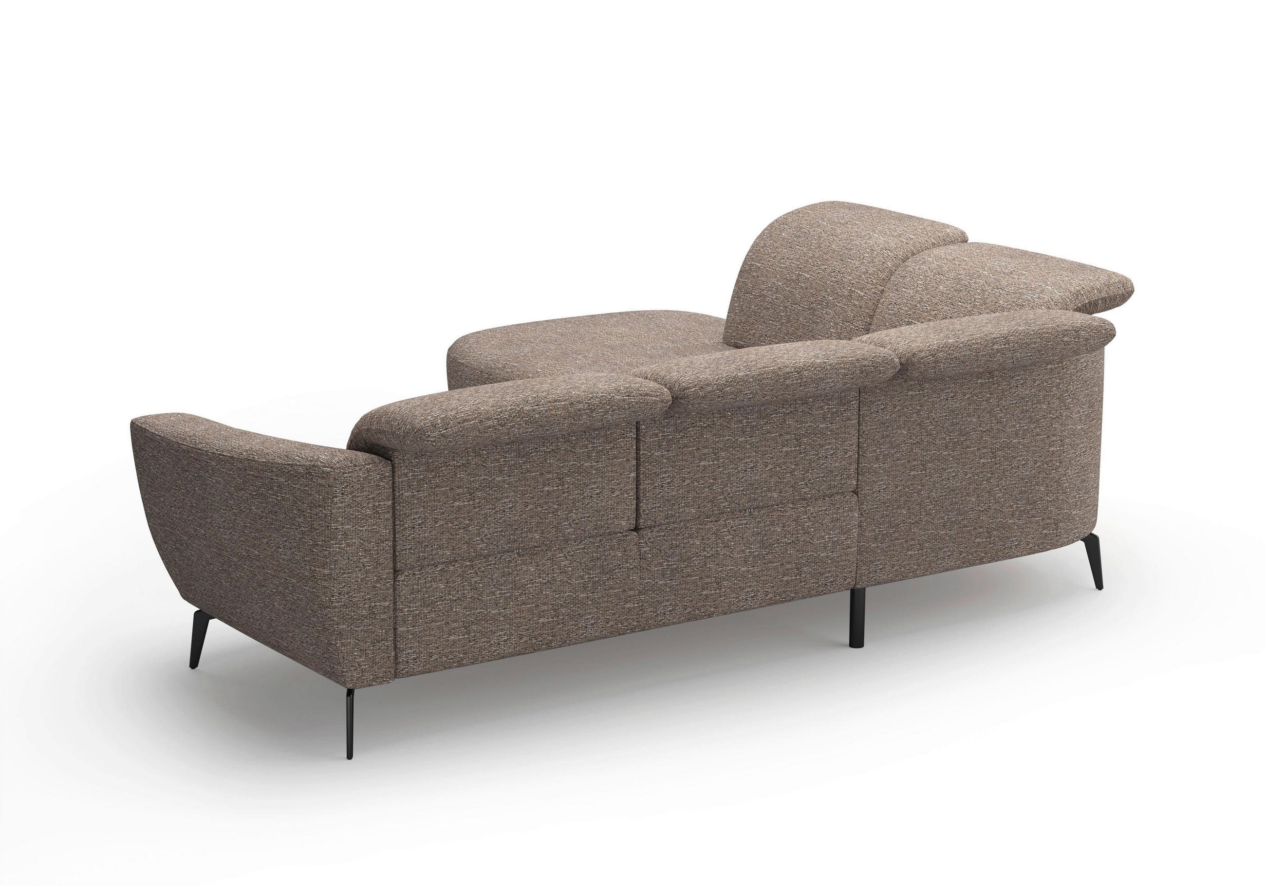 Thumbnail - Sit & More Ecksofa ZOE E, Cappuccino, Textil, 5-Sitzer, Ottomane links, L-Form, 300x267 cm, Goldenes M, Oeko-Tex® Standa...