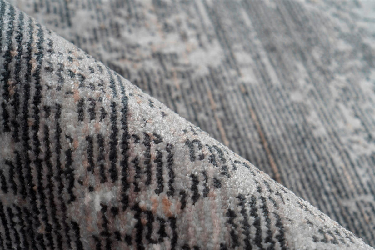 WEBTEPPICH 160/230 cm Baroque Anthrazit  - Anthrazit, Basics, Textil (160/230cm) - Novel