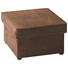 HOCKER in Textil Braun - Wengefarben/Braun, KONVENTIONELL, Holz/Textil (70/45/70cm) - Novel HOCKER in Textil Braun - Wengefarben/Braun, KONVENTIONELL, Holz/Textil (70/45/70cm) - Novel
