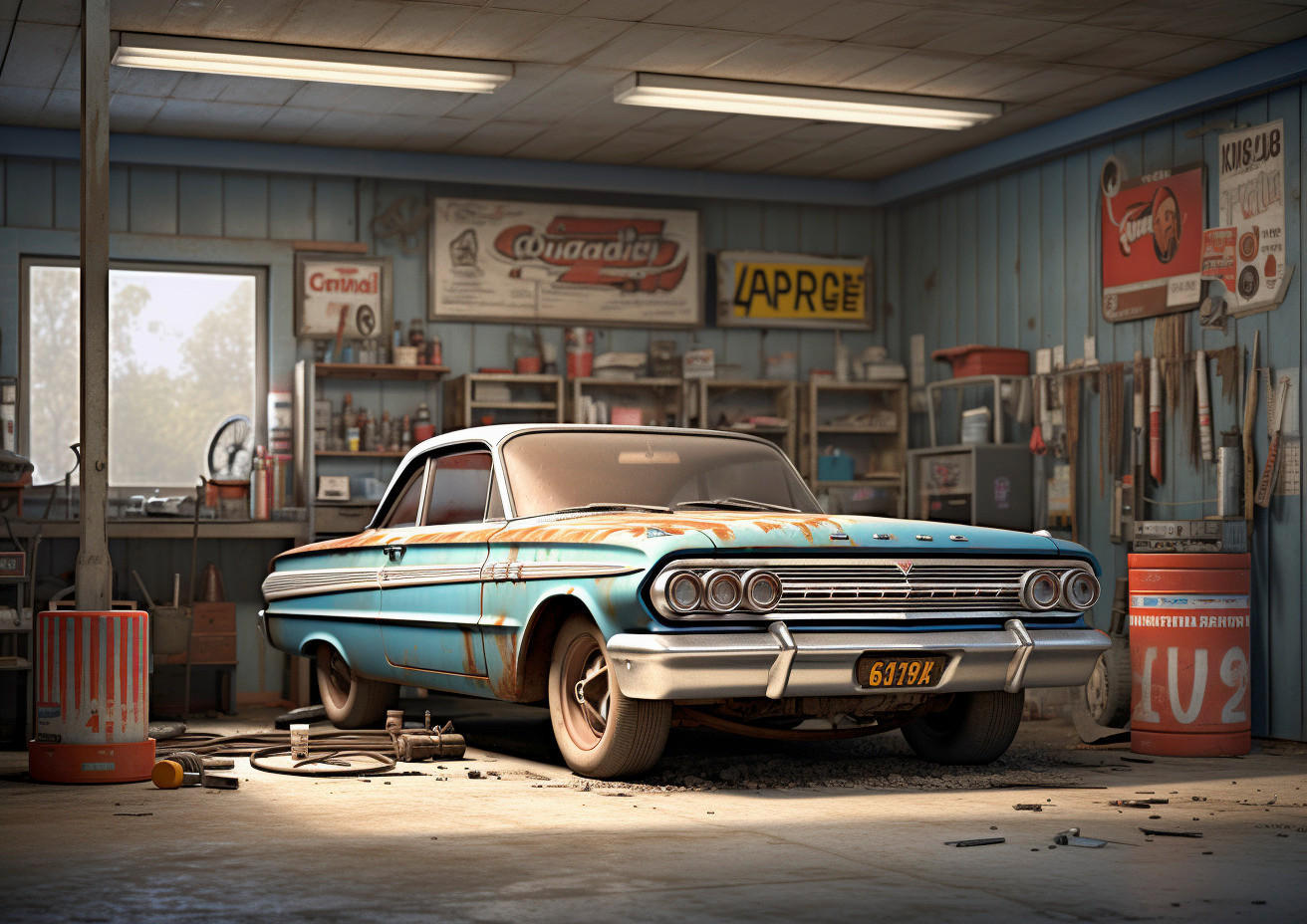 LEINWANDBILD Fahrzeuge 135/100 cm  - Multicolor, Basics, Holz/Papier (135/100cm) - Euroart