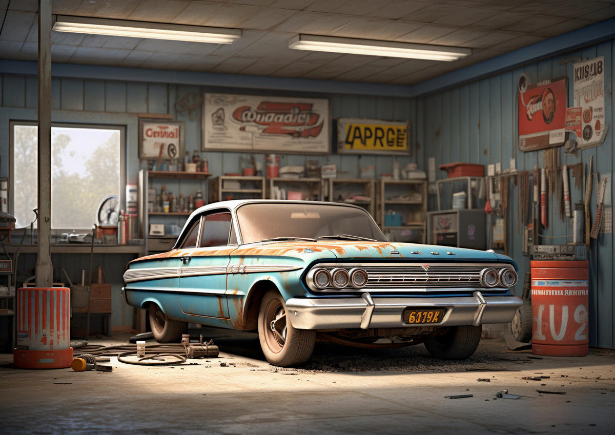 LEINWANDBILD Fahrzeuge 135/100 cm  - Multicolor, Basics, Holz/Papier (135/100cm) - Euroart