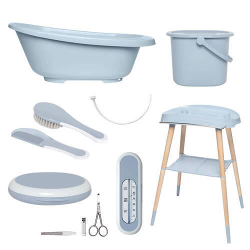 OTROŠKI SET ZA KOPANJE  SENSE EDITION  79.5/40/46 cm        - modra/svetlo modra, Basics, umetna masa (79.5/40/46cm) - Bebe Jou