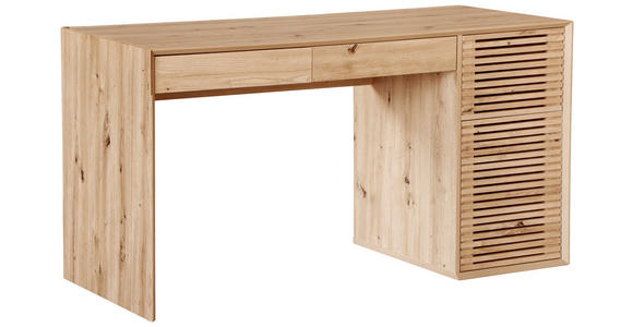 SCHREIBTISCH 140/75/60 cm  in Eiche Artisan  - Eiche Artisan, Design, Holzwerkstoff (140/75/60cm) - Hom`in