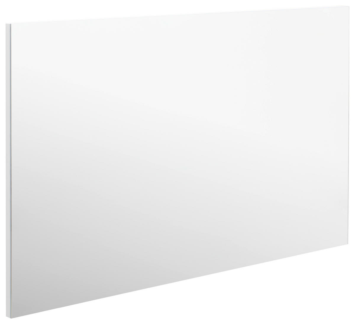 STENSKO OGLEDALO, 100/60/2 cm leseni material  - bela, Design, leseni material (100/60/2cm) - Hom`in