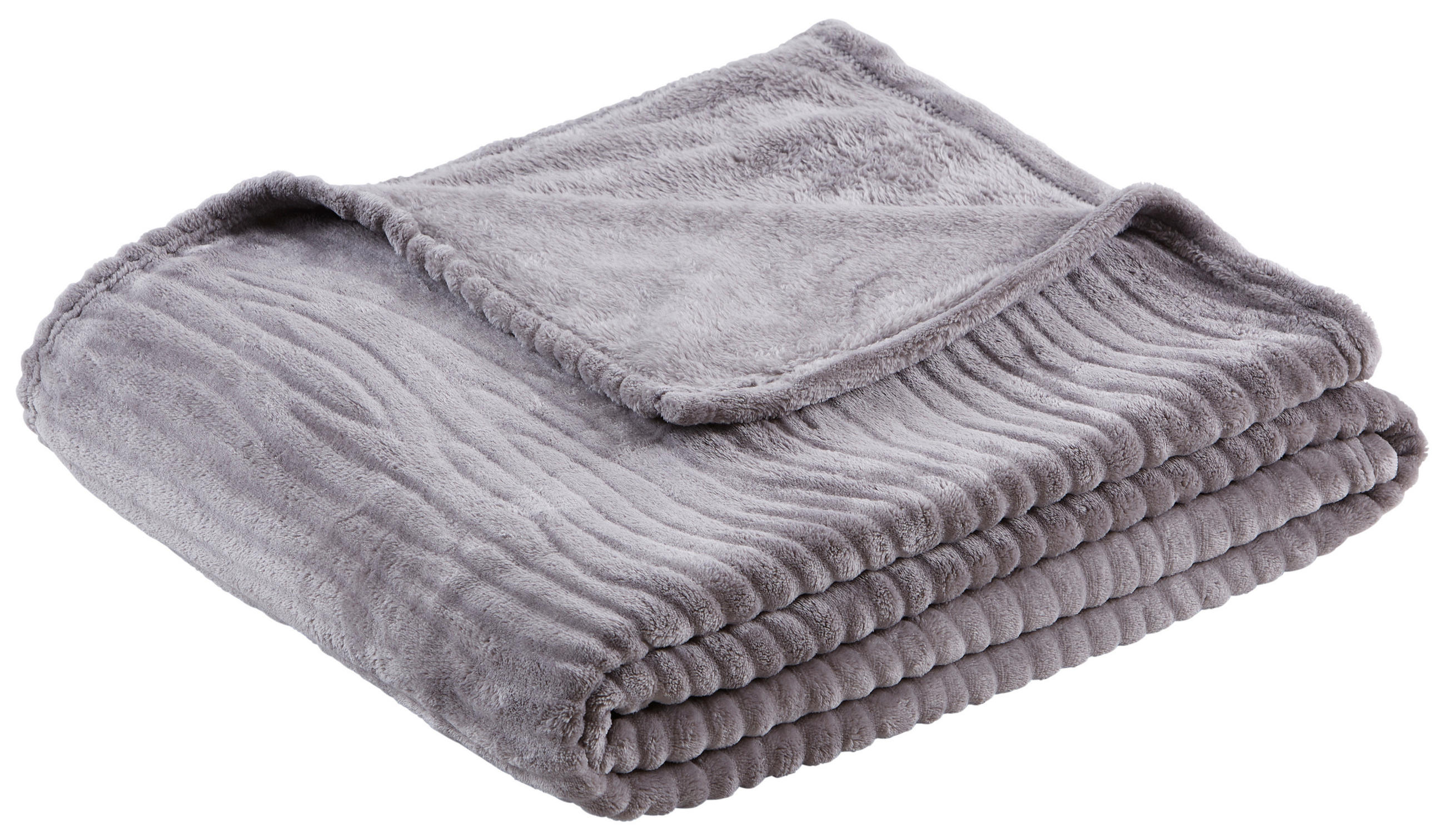 Kuscheldecke Milo Silber 180x220 cm