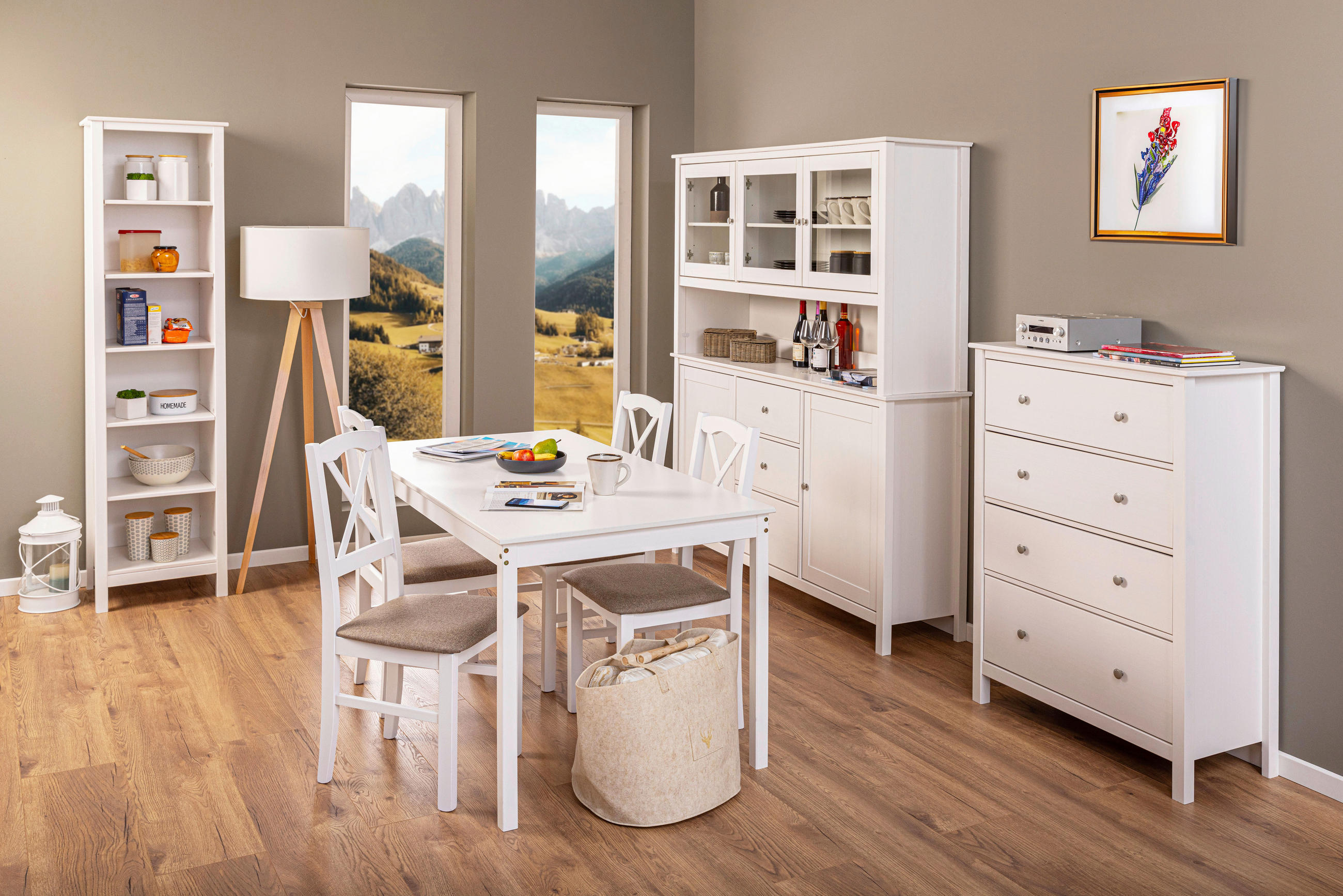 REGAL 50/197/39,5 cm bela - bela, Design, les (50/197/39,5cm) - Livetastic
