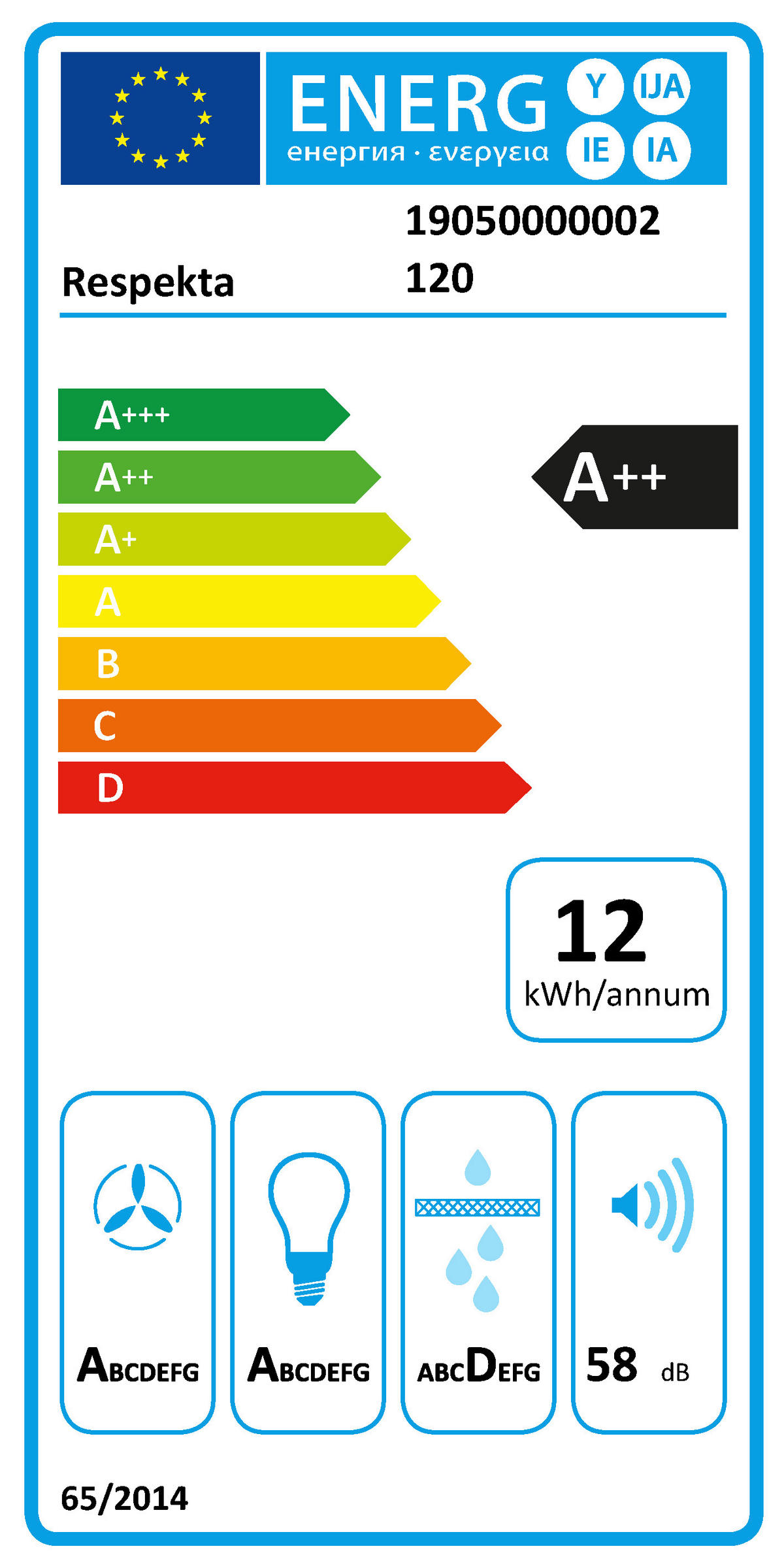 DUNSTABZUGSHAUBE CH24160W-20  - Weiß, Trend, Glas/Metall (59,5/74,5–109,5/38,3cm) - Respekta